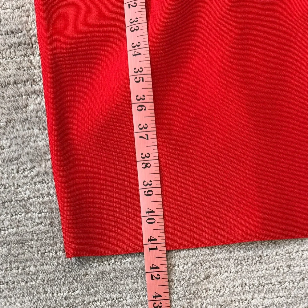 NWT Bella Barnett Bodycon Red Midi Dress Womans SZ. 6 Bandage Dress Holiday - Picture 14 of 14